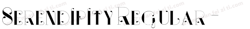 Serendipity Regular字体转换